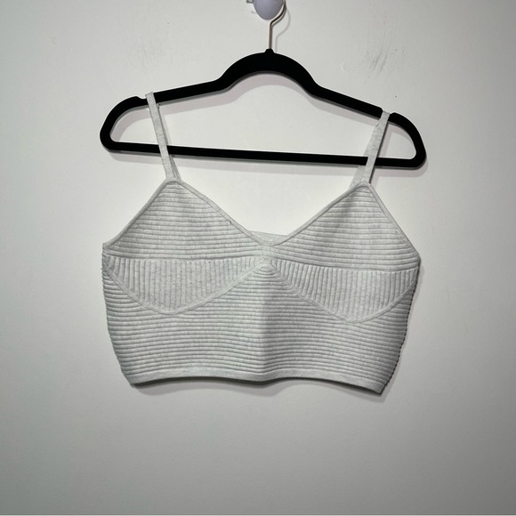 Aerie women’s muted grey take charge corset neutral girly cami tank top size XL - Picture 2 of 8